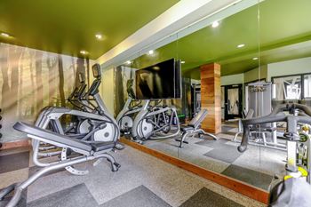 fitness center at Elan Redmond apartments